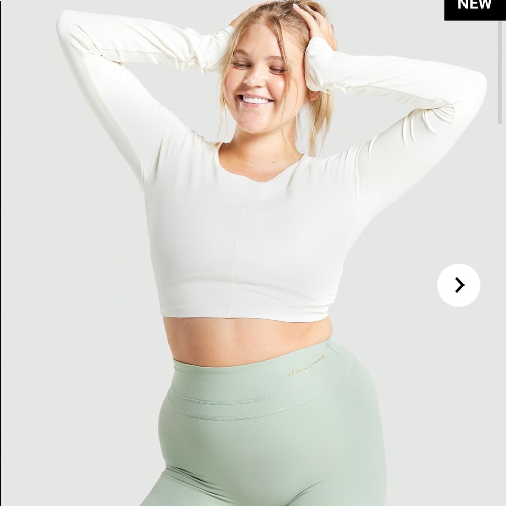 Whitney Simmons Gymshark long sleeve crop top
